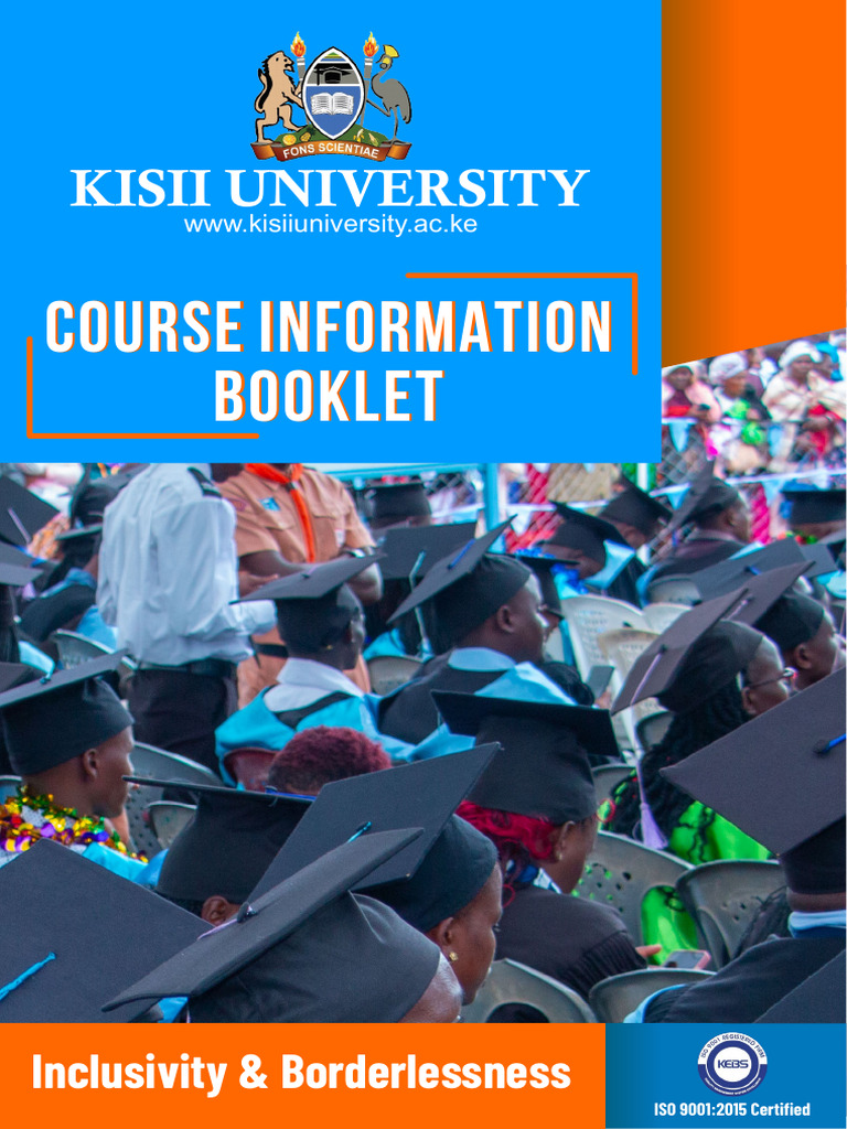 KISII UNIVERSITY BROCHURE PDF 2021 intelligence overview