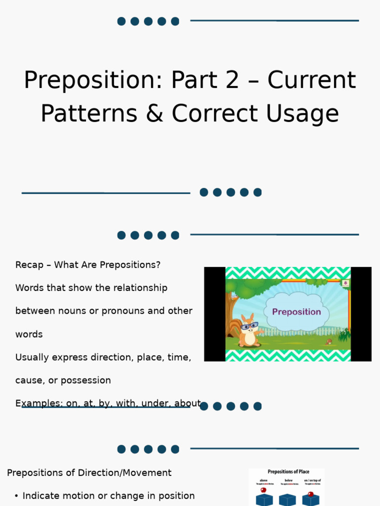 Prepositions: Usage and Common Errors | PDF