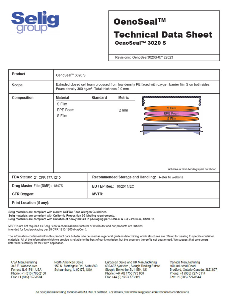 OenoSeal 3020 S | PDF