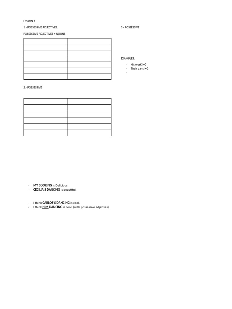 LESSON 1 Uncomplete | PDF