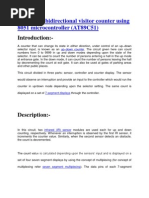 Automatic Bidirectional Visitor Counter Using 8051 Microcontroller