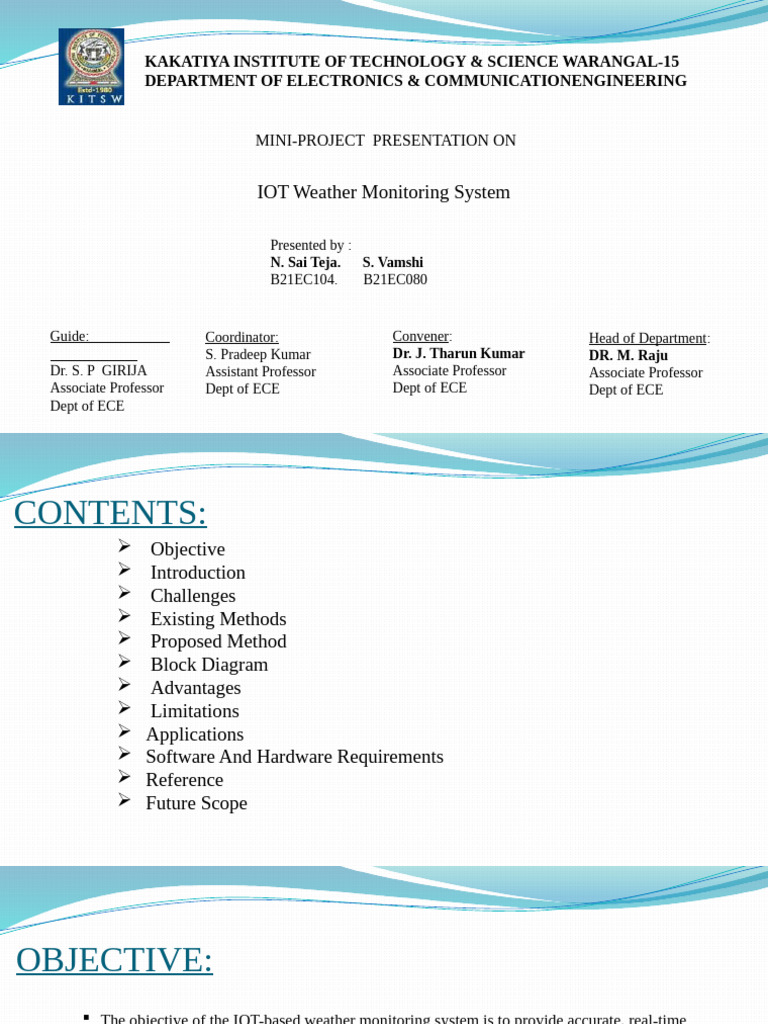 IoT-Based Weather Monitoring System | PDF | Internet Of Things | Weather
