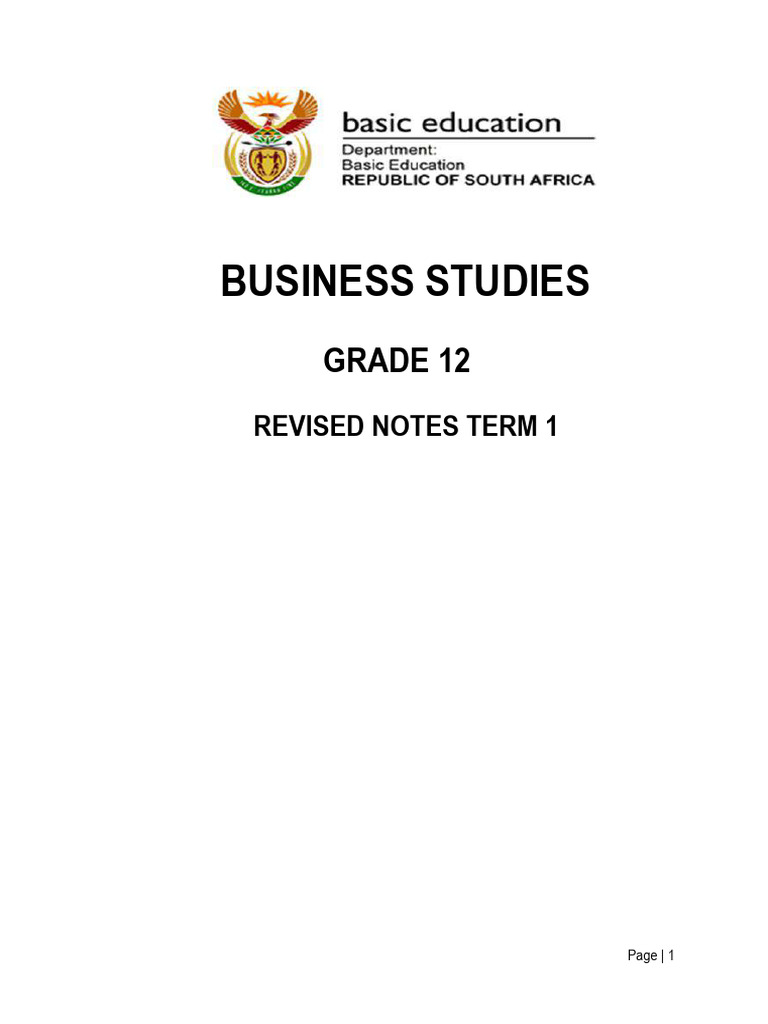 Business Studies Notes | PDF | Overtime | Labour Law