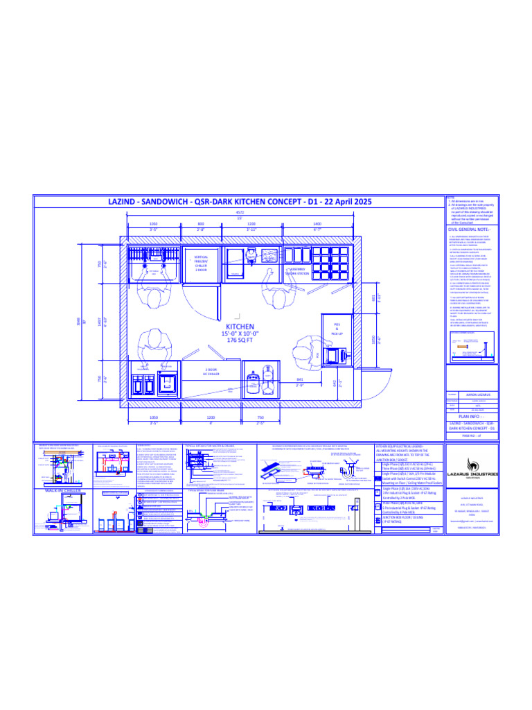 Kitchen Equipment Plumbing & Electrical Details | PDF | Kitchen