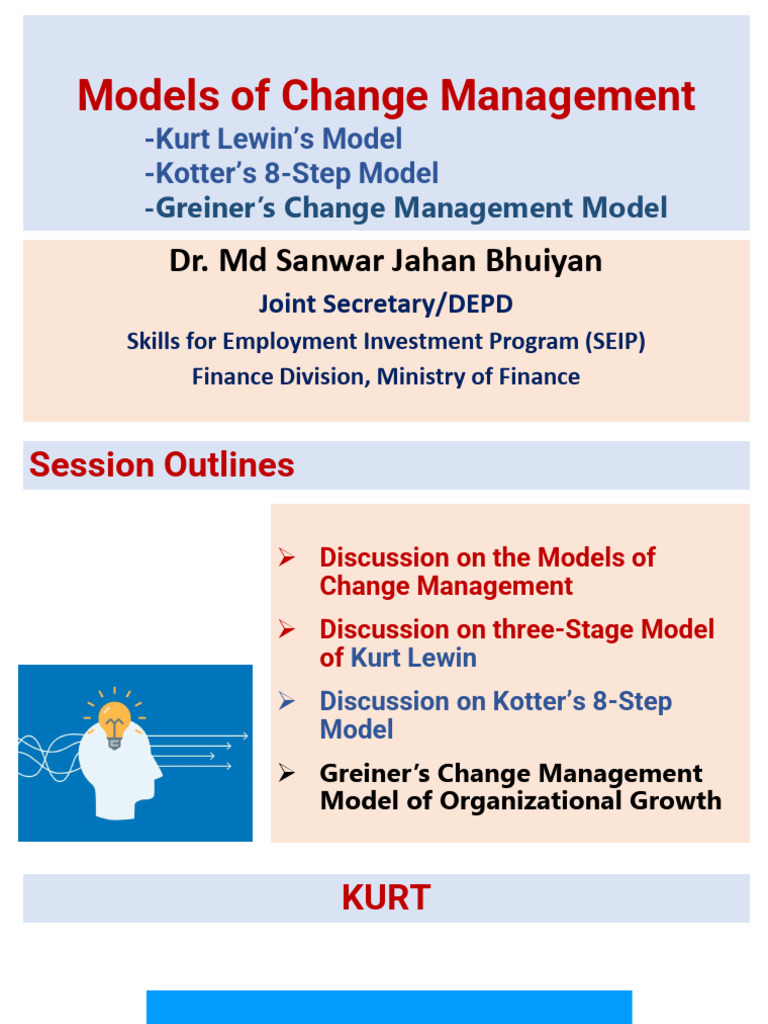 Models of Change Management | PDF | Change Management | Psychological ...