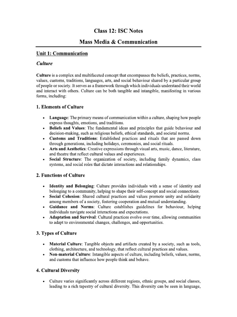 Communication Notes | PDF
