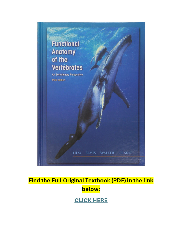 Functional Anatomy of The Vertebrates An Evolutionary Perspective 3rd ...