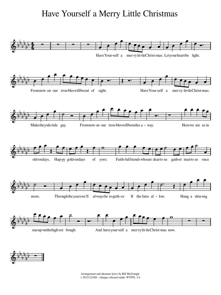 Have Yourself a Merry Little Christmas | PDF | Christmas