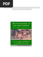 Throsby 2010 Economics of Cultural Policy | PDF