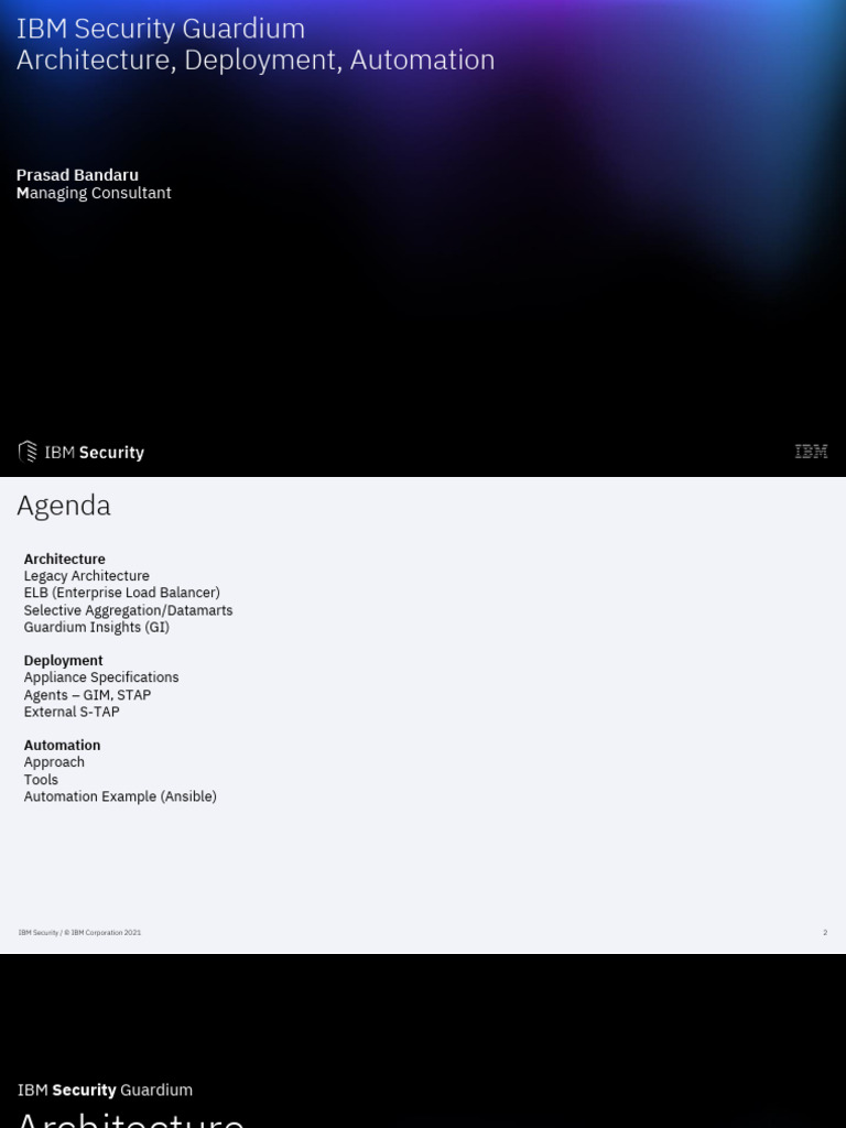 IBM Guardium Microservices Architecture | PDF | Load Balancing ...