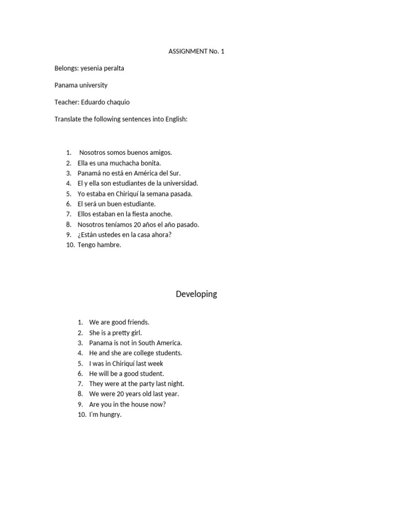 Assignment No. 1 | PDF