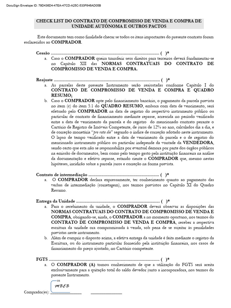 Check List para Compra de Imóvel | PDF | Juros | Securitização
