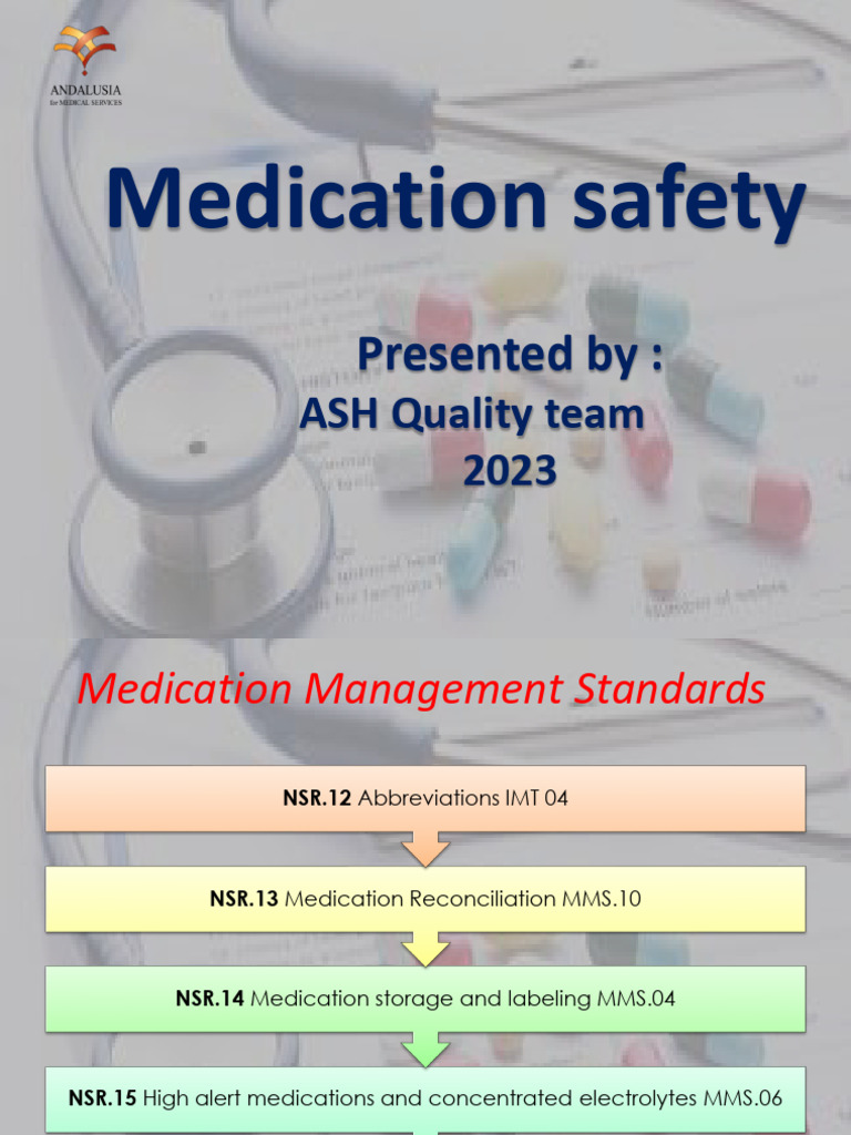 2.NSR Medication Safety - National Safety Requirements (NSRS) | PDF ...
