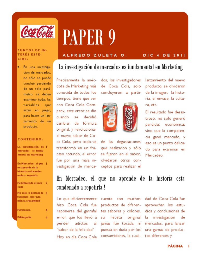 Coca-cola introduction essay image