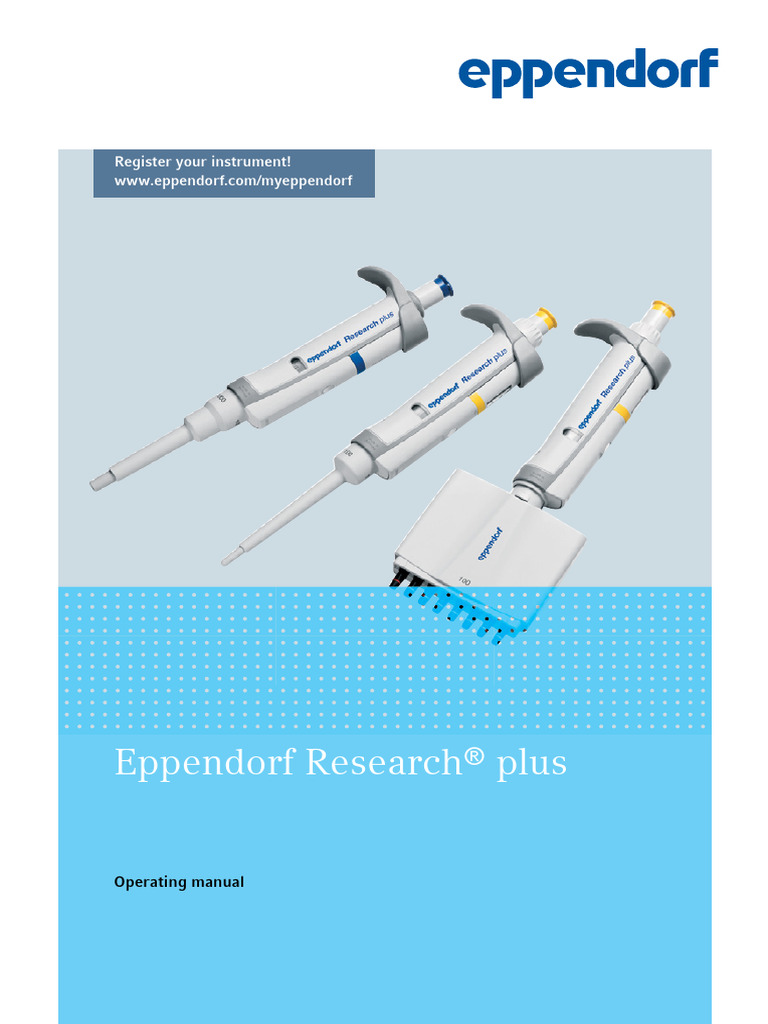 Eppendorf Research Plus Manual | PDF