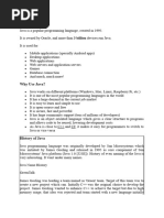 Code With Harry Java Notes | PDF