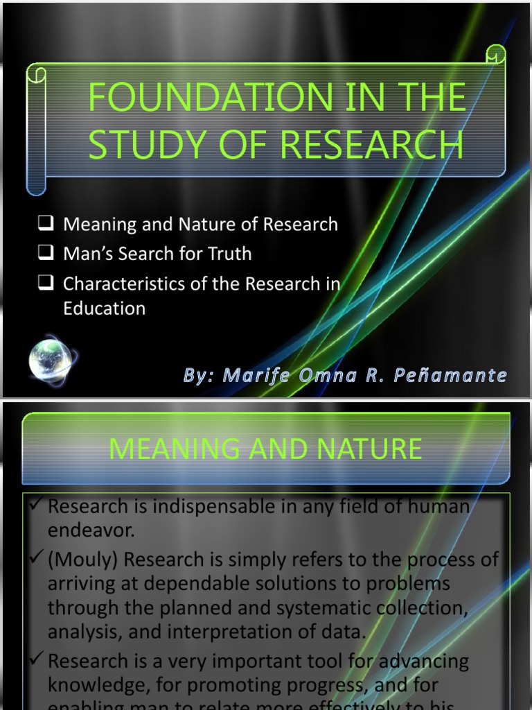 basic literature foundation of the study in research