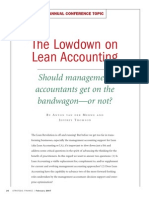 The Lowdown On Lean Accounting: Should Management Accountants Get On The Bandwagon-Or Not?
