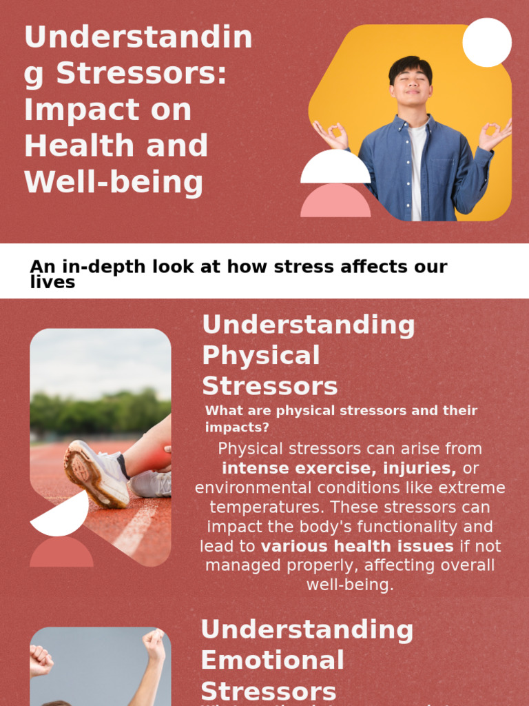 Understanding Stressors Impact On Health and Well Being | PDF | Stress ...