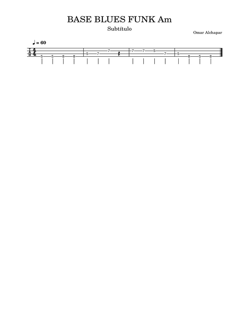 Base Blues Funk Am | PDF