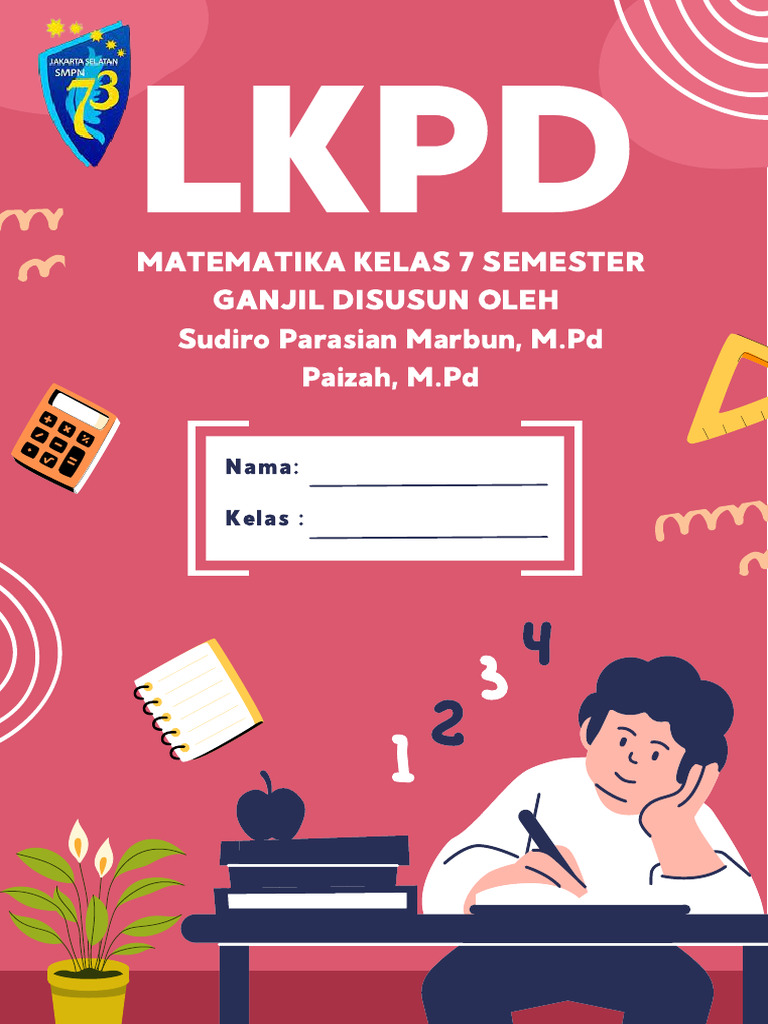 Sampul LKPD Matematika Dasar Merah Muda Ilustrasi Dokumen A4 - 20250721 ...