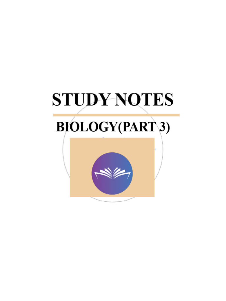 Biology Study Notes Part 3 | PDF | Vertebra | Digestion
