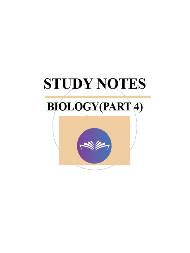 Biology Study Notes Part 4 | PDF | Liver | Twin