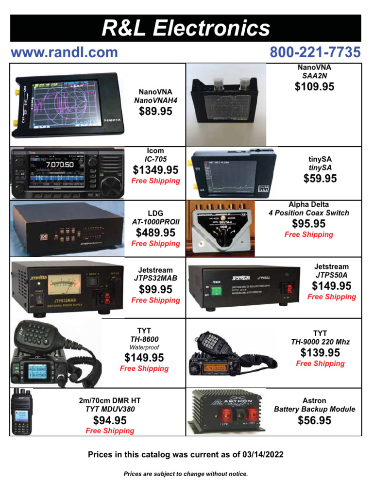 R&L Electronics Product Catalog 2022 | PDF | Loudspeaker | Power Supply