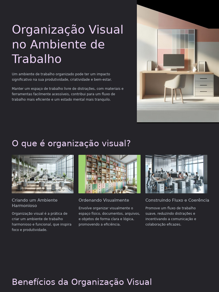 Organização Visual para Produtividade e Bem-Estar | PDF | Cultura ...