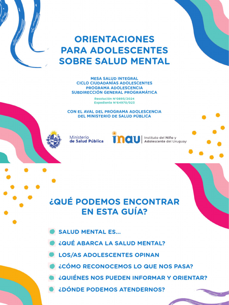 Guía de Salud Mental para Adolescentes | PDF | Salud mental | Las emociones