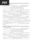 PAST SIMPLE Reading Exercise