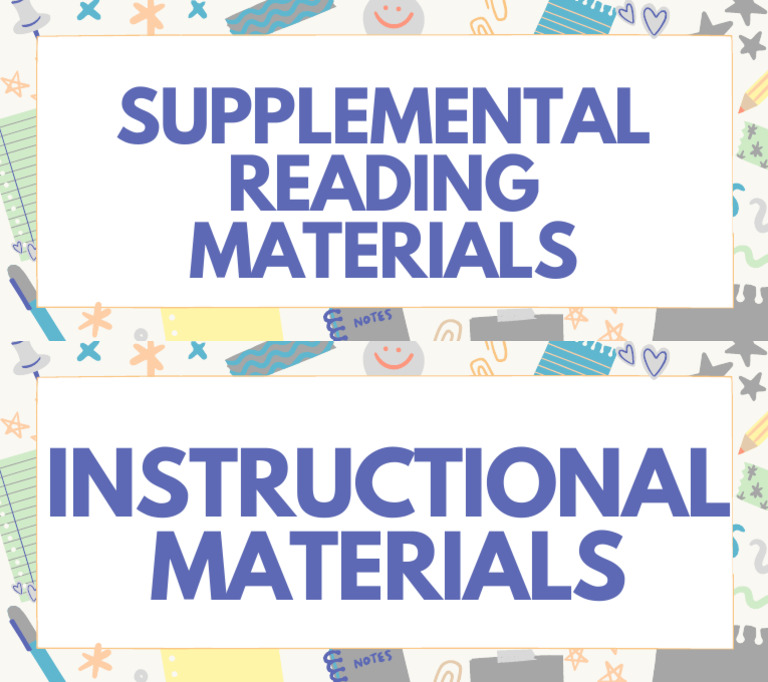 Supplemental Reading Materials | PDF