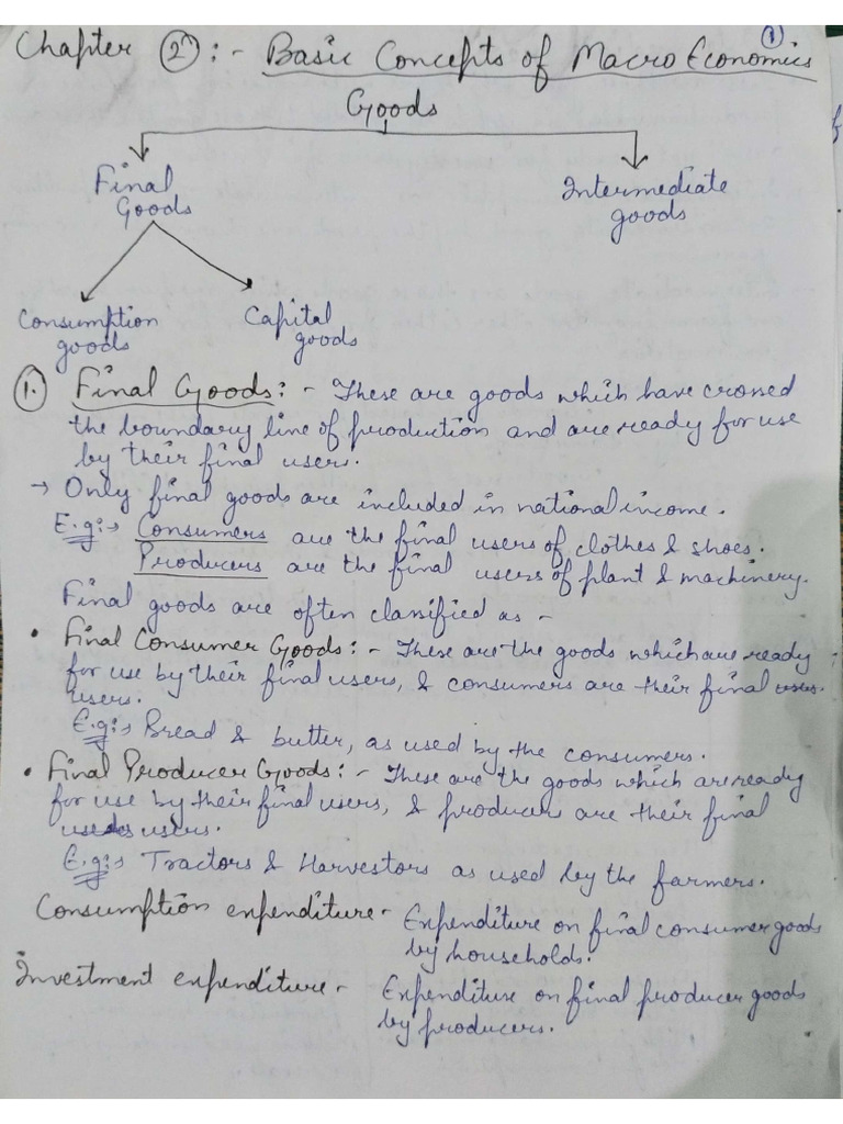 Chapter 2 Basic Concepts of Macroeconomics | PDF