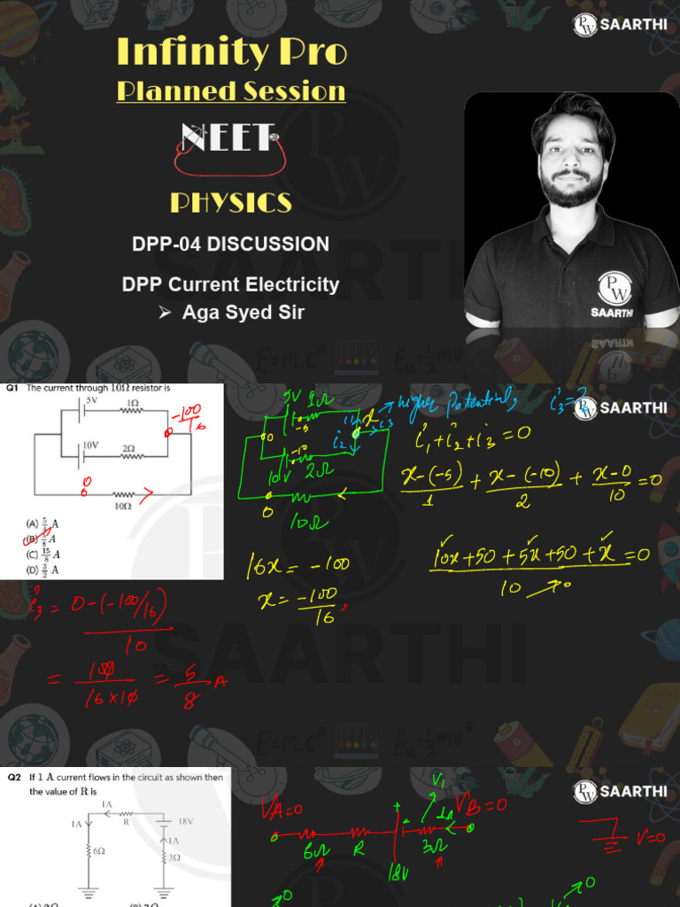 NEET Physics DPP-04 Current Electricity | PDF