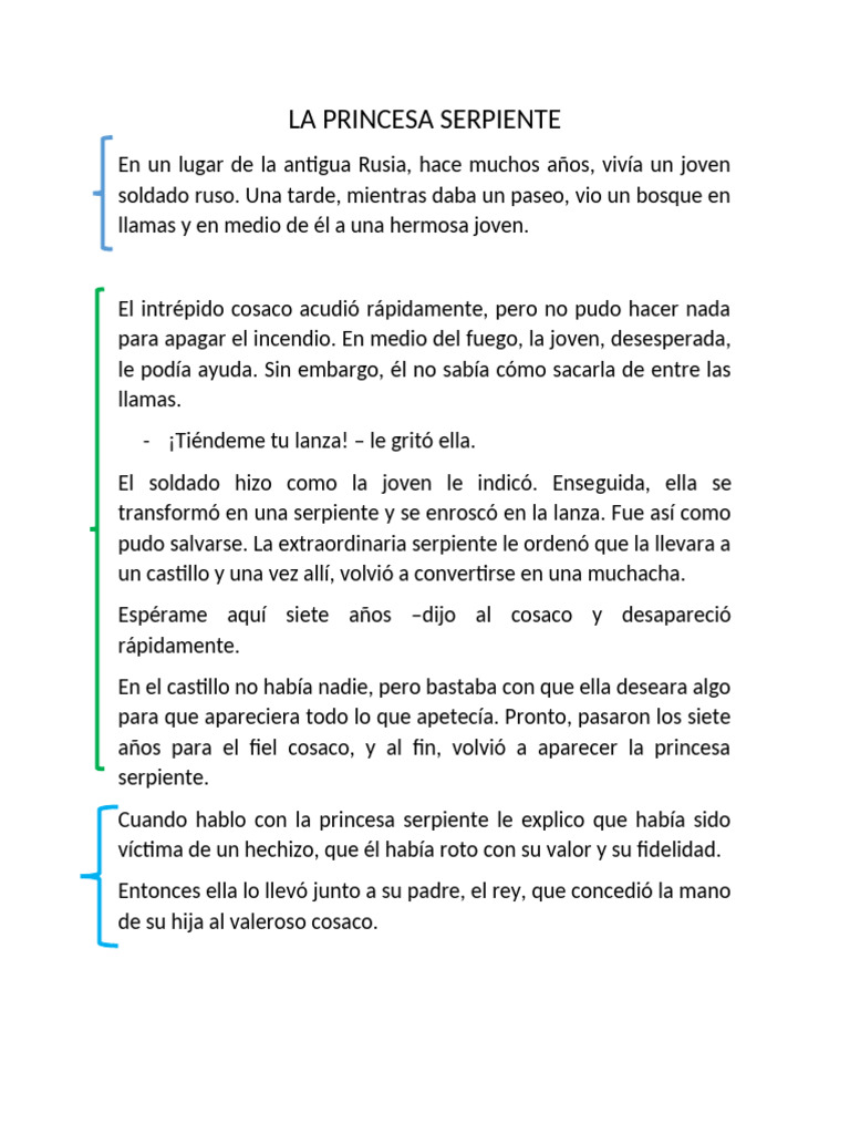 La Princesa Serpiente: Un Hechizo Roto | PDF