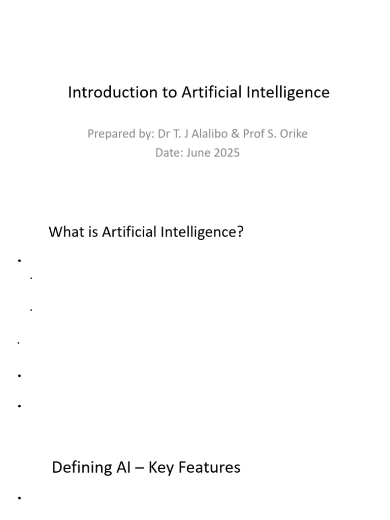 Overview of Artificial Intelligence Concepts | PDF | Intelligence (AI ...