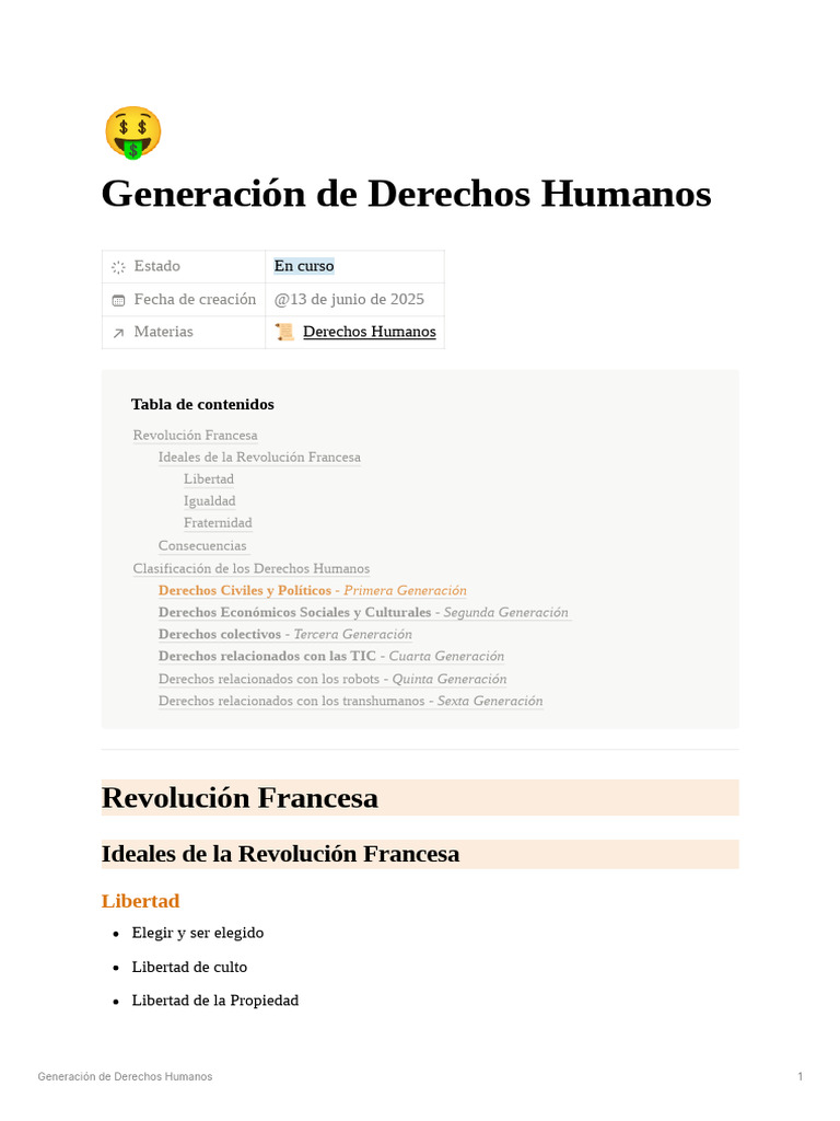 Generaciones de Derechos Humanos | PDF | Derechos | Derechos humanos