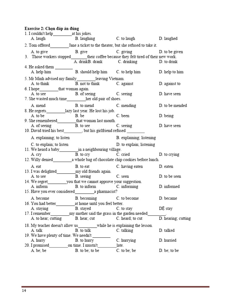 English Grammar Exercise Answers | PDF | Chess Theory | Chess