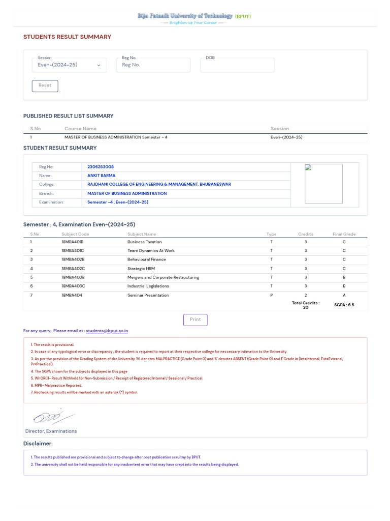 Ankit 4th Sem Mba Result | PDF | Chess Openings | Chess Theory