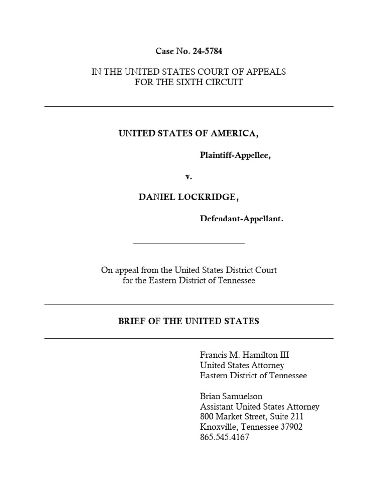 US v. Lockridge: Supervised Release Appeal | PDF | United States ...