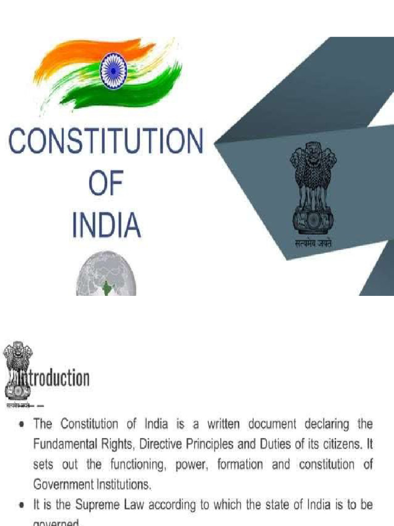 Constitution PPT 1 | PDF