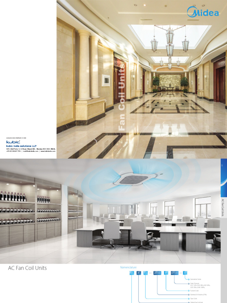 Midea AC Fan Coil Units Overview | PDF | Pump | Electric Heating