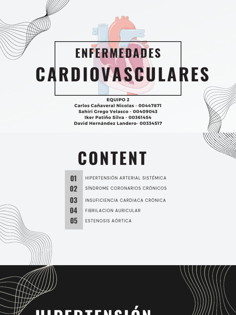 Enfermedades Cardiovasculares Comunes | PDF | Hipertensión | Medicina ...