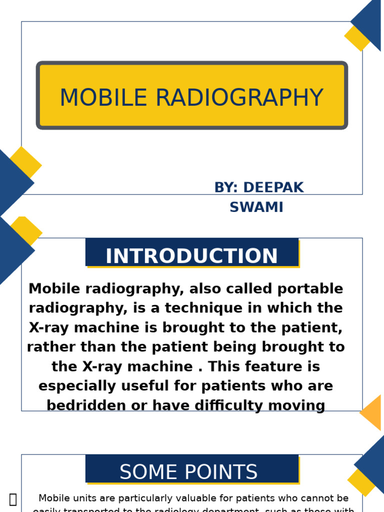 Mobile Radiography Techniques Overview | PDF | Radiography | X Ray