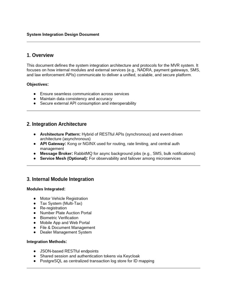 System Integration Design | PDF | Postgre Sql | Computing