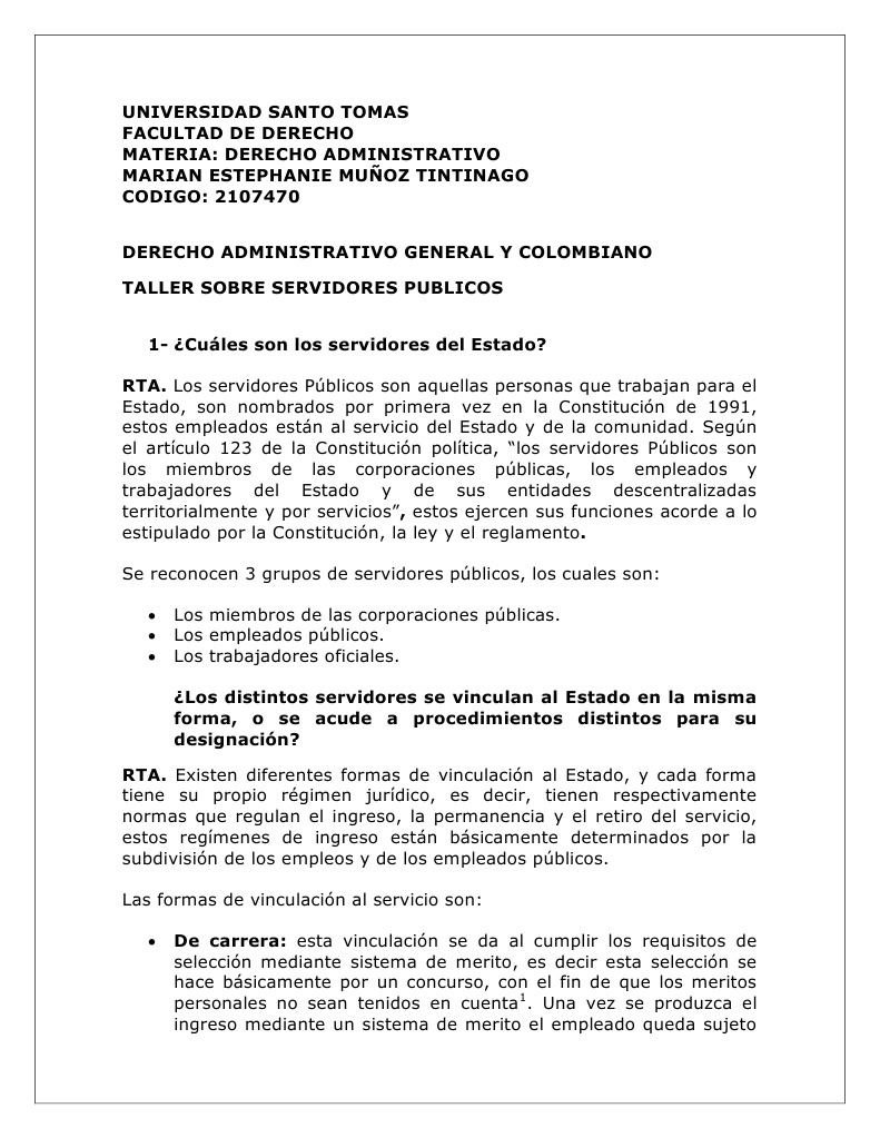 Trabajo de Administrativo Estado (Forma de gobierno