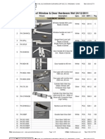 Window Hardware Price List 24 Dec 11