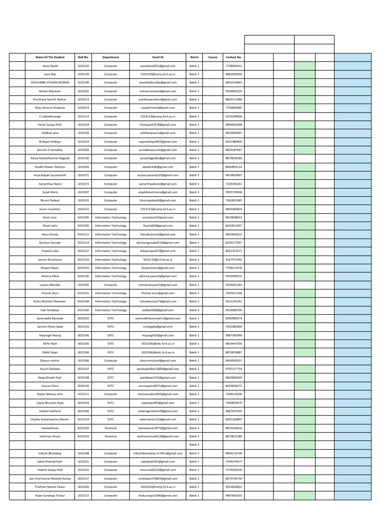 Screening Test Report - FCRIT 2027 Final | PDF