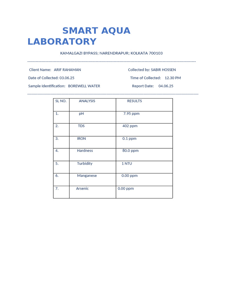 Smart Aqua Laboratory | PDF