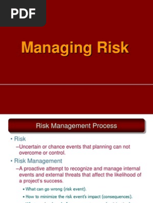 Risk Management